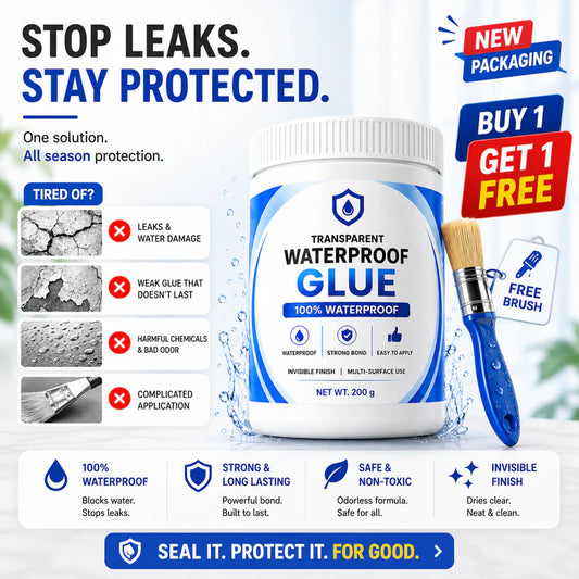 Waterproof Glue + Free Brush ( BUY 1 GET 1 FREE )