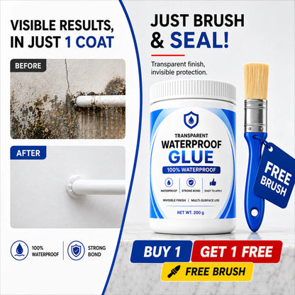 Waterproof Glue + Free Brush ( BUY 1 GET 1 FREE )
