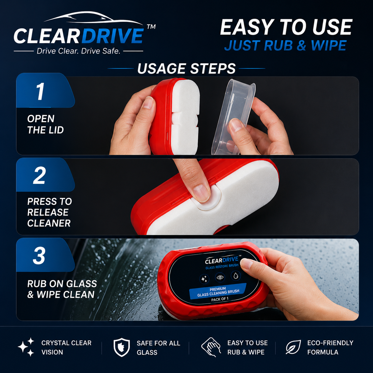 ClearDrive™Windshield Cleaner