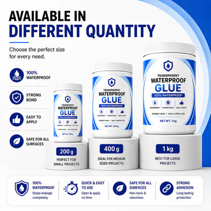 Waterproof Glue + Free Brush ( BUY 1 GET 1 FREE )