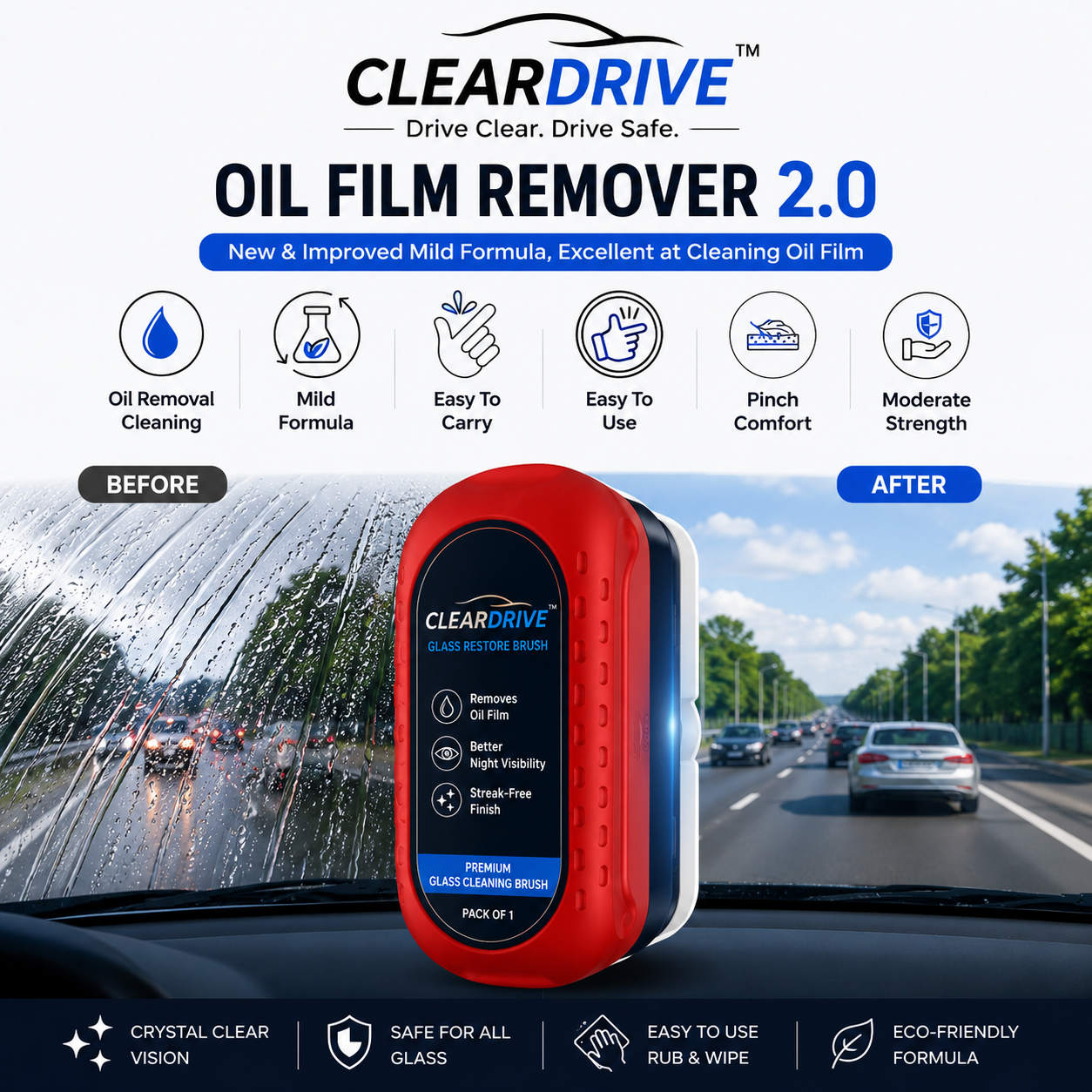 ClearDrive™Windshield Cleaner
