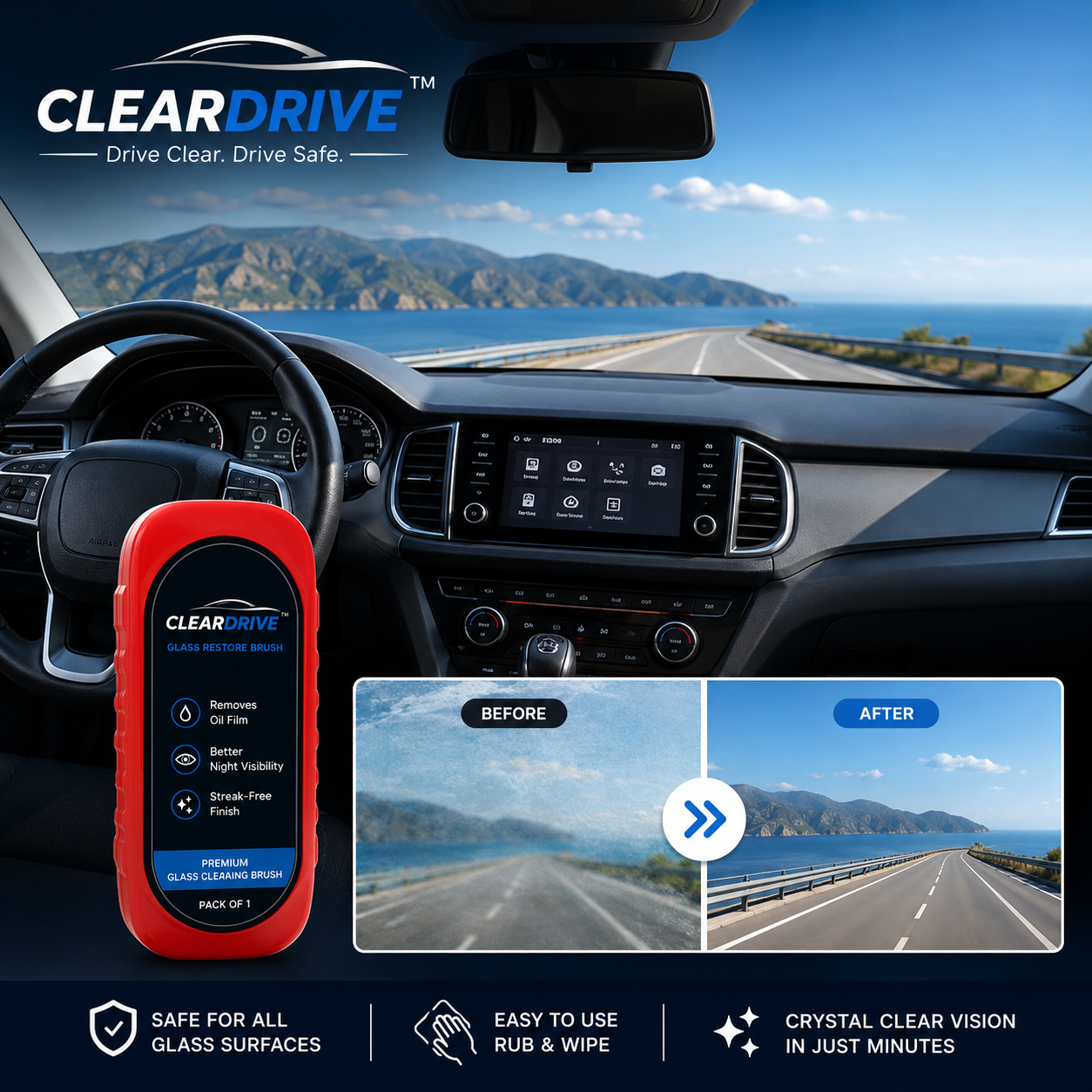 ClearDrive™Windshield Cleaner