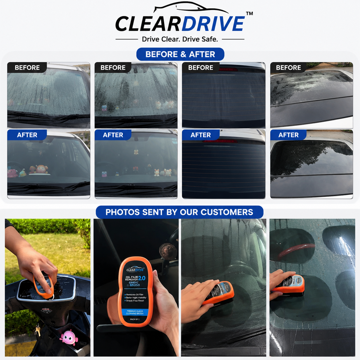 ClearDrive™Windshield Cleaner