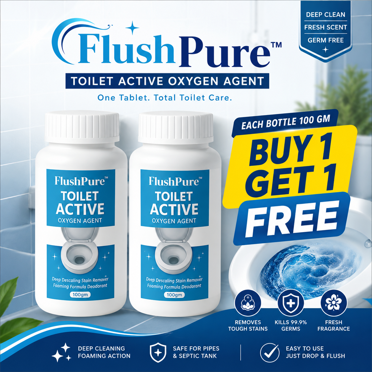 FlushPure™ – India's Smart Toilet Hygiene Solution